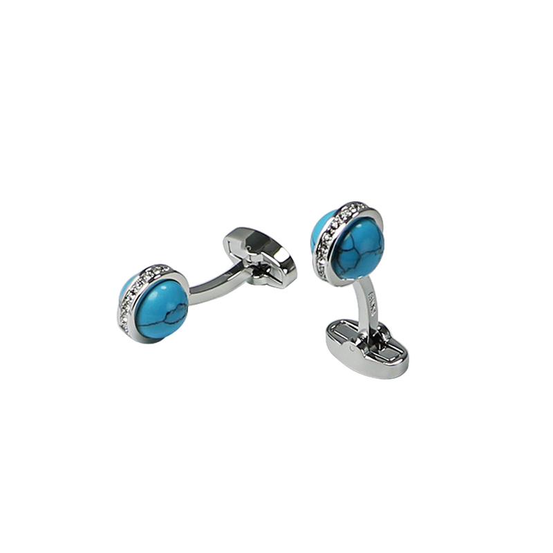 Crystal {C:$aaccff}Turquoise Ball Shirts Cuff Links